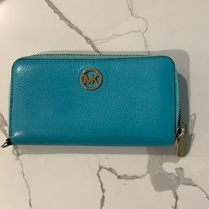 Light Blue MICHAEL KORS wallet